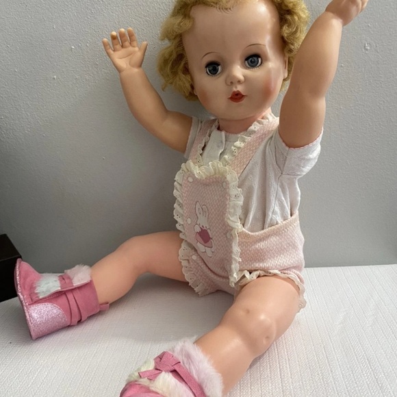 Vintage Ellanee 26-11 Drink N’ Wet Toddler doll, 28”-1960 - Picture 15 of 15